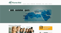 Desktop Screenshot of pharmamed-eg.com