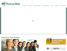 Tablet Screenshot of pharmamed-eg.com